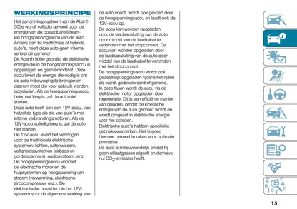 2024-2025 Abarth 500e Gebruikershandleiding | Nederlands