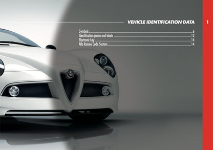 2009-2010 Alfa Romeo 8C Spider Owner's Manual | English