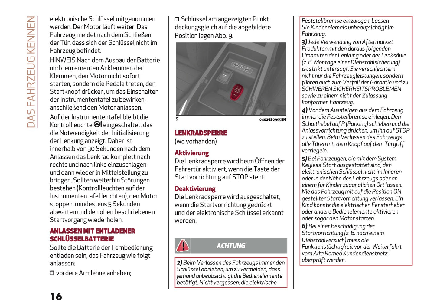 2026 Alfa Romeo Giulia Owner's Manual | German