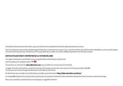 2023 Alfa Romeo Giulia Manuel du propriétaire | Français