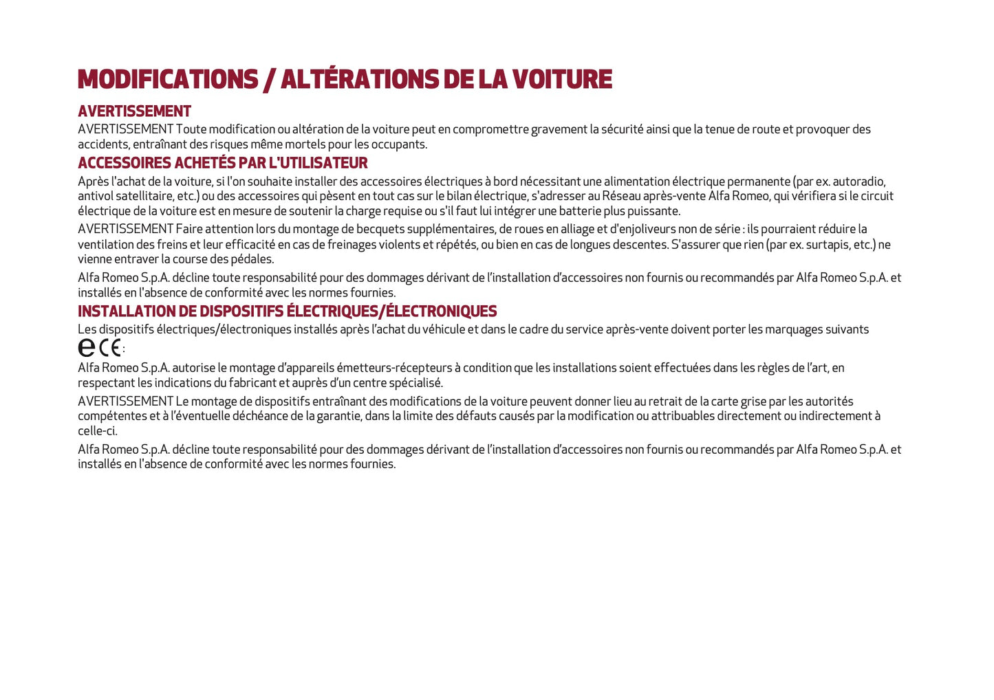 2023 Alfa Romeo Giulia Manuel du propriétaire | Français