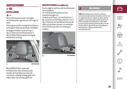2018 Alfa Romeo Giulia Owner's Manual | Dutch