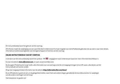 2020 Alfa Romeo Giulia Owner's Manual | Dutch