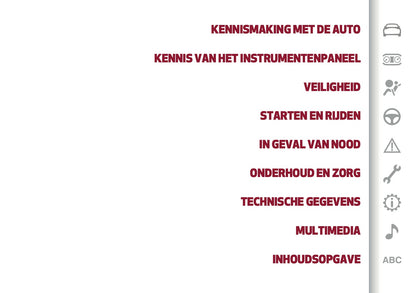 2020 Alfa Romeo Giulia Owner's Manual | Dutch
