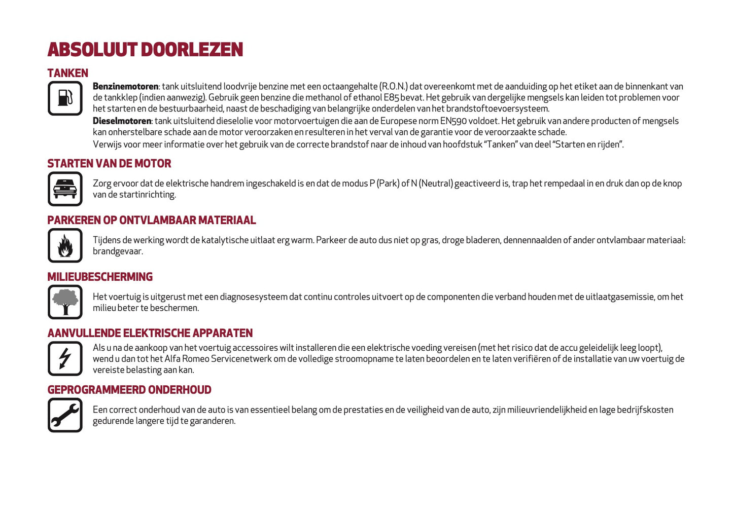 2024-2025 Alfa Romeo Giulia Owner's Manual | Dutch