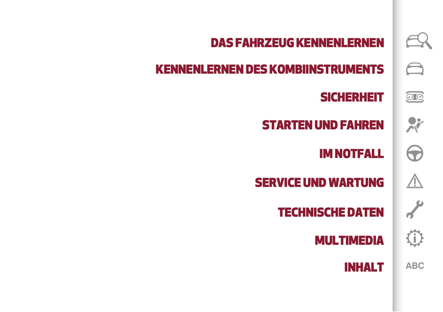 2025 Alfa Romeo Junior Owner's Manual | German