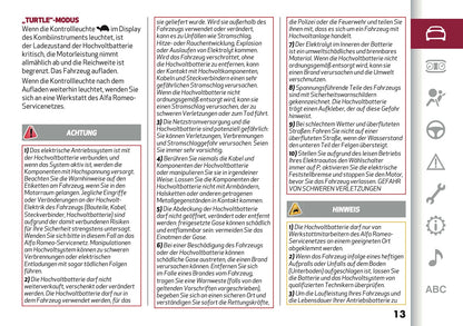 2026 Alfa Romeo Junior Owner's Manual | German