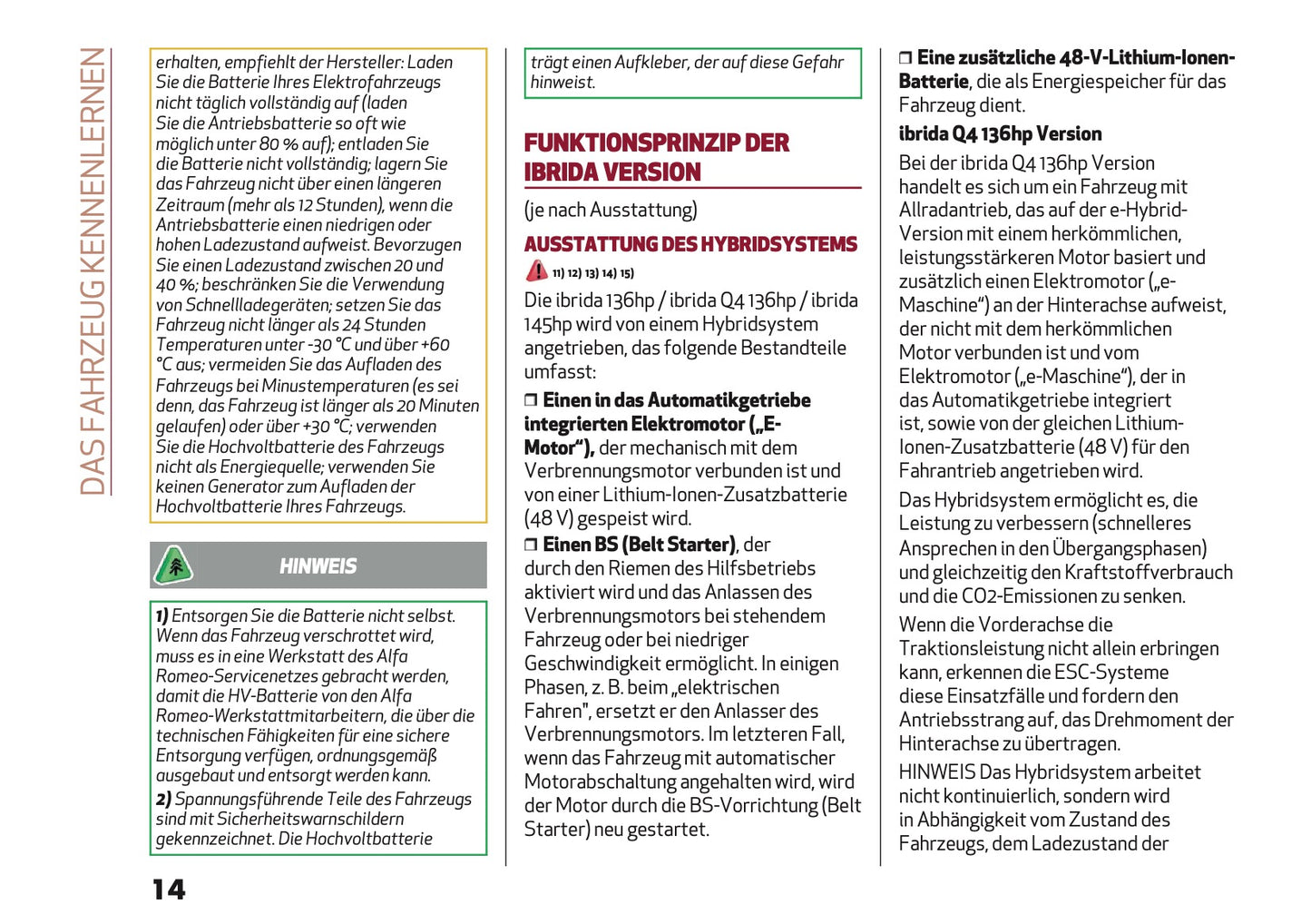 2026 Alfa Romeo Junior Owner's Manual | German