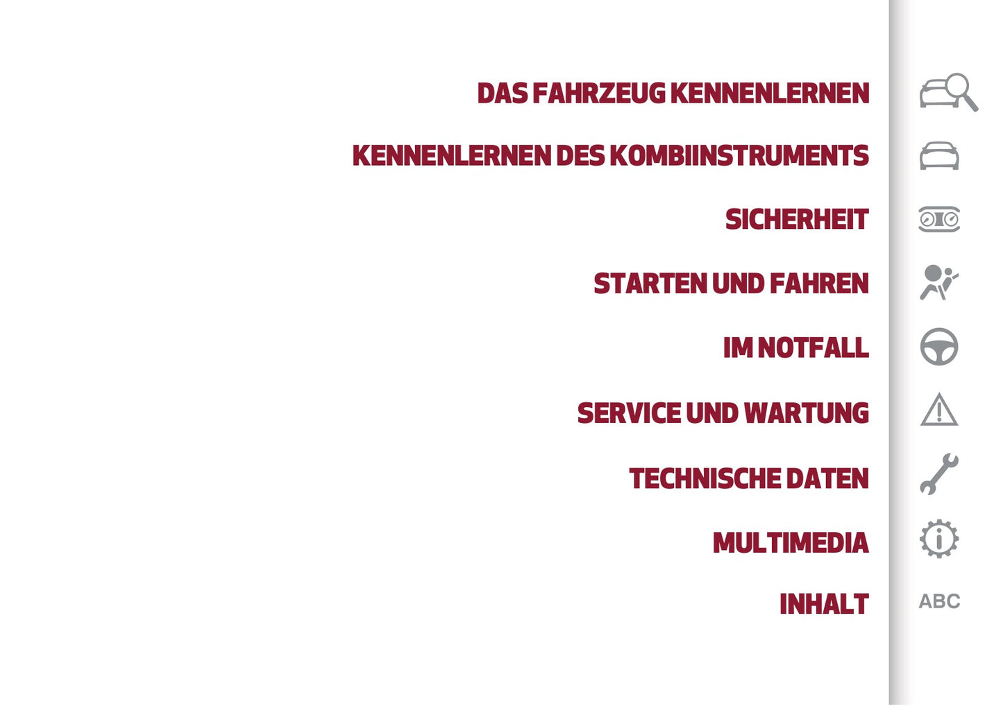 2026 Alfa Romeo Junior Owner's Manual | German