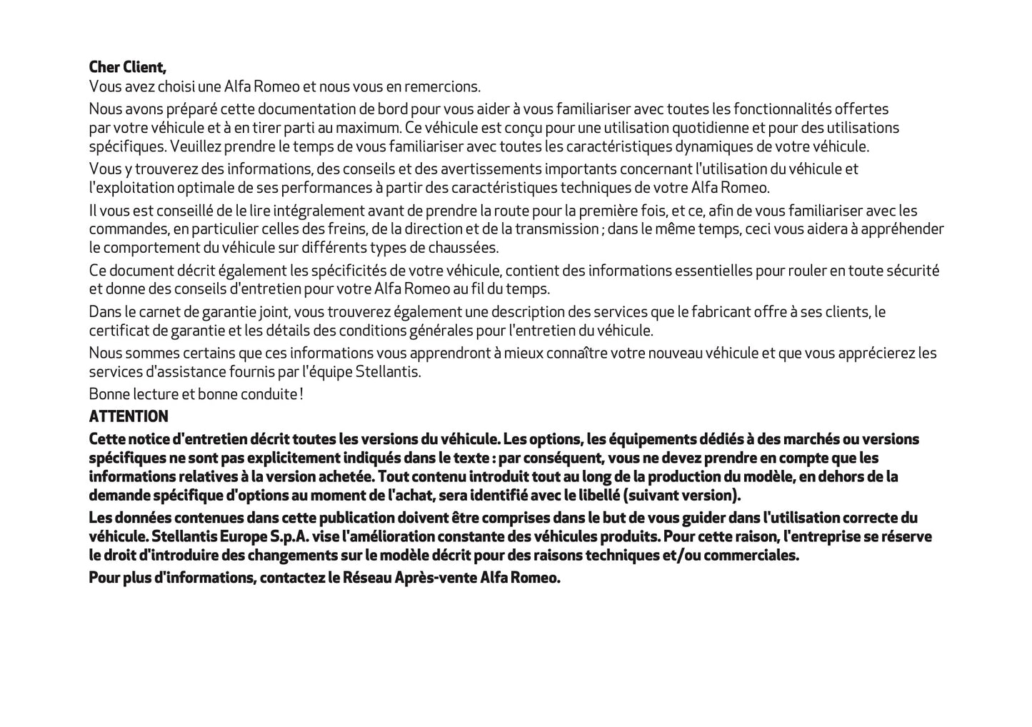 2025 Alfa Romeo Junior Manuel du propriétaire | Français