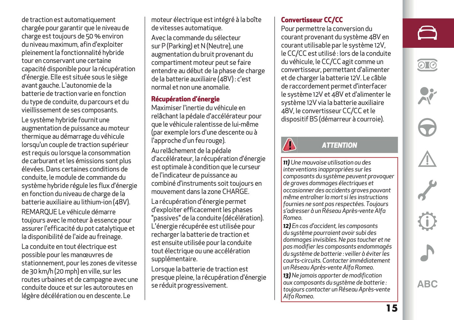 2026 Alfa Romeo Junior Manuel du propriétaire | Français