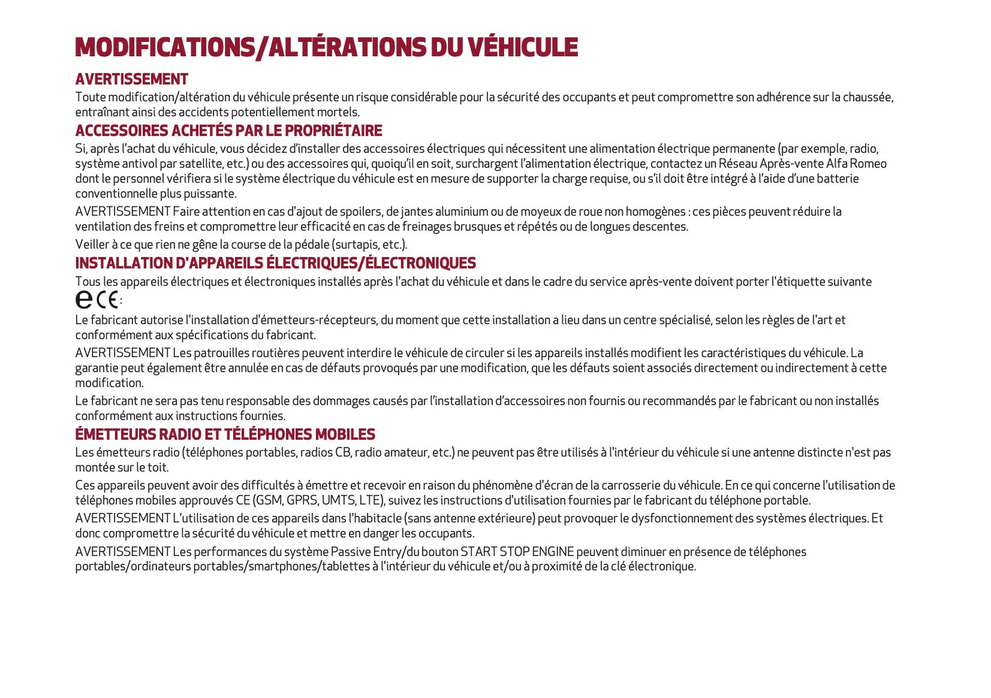 2026 Alfa Romeo Junior Manuel du propriétaire | Français