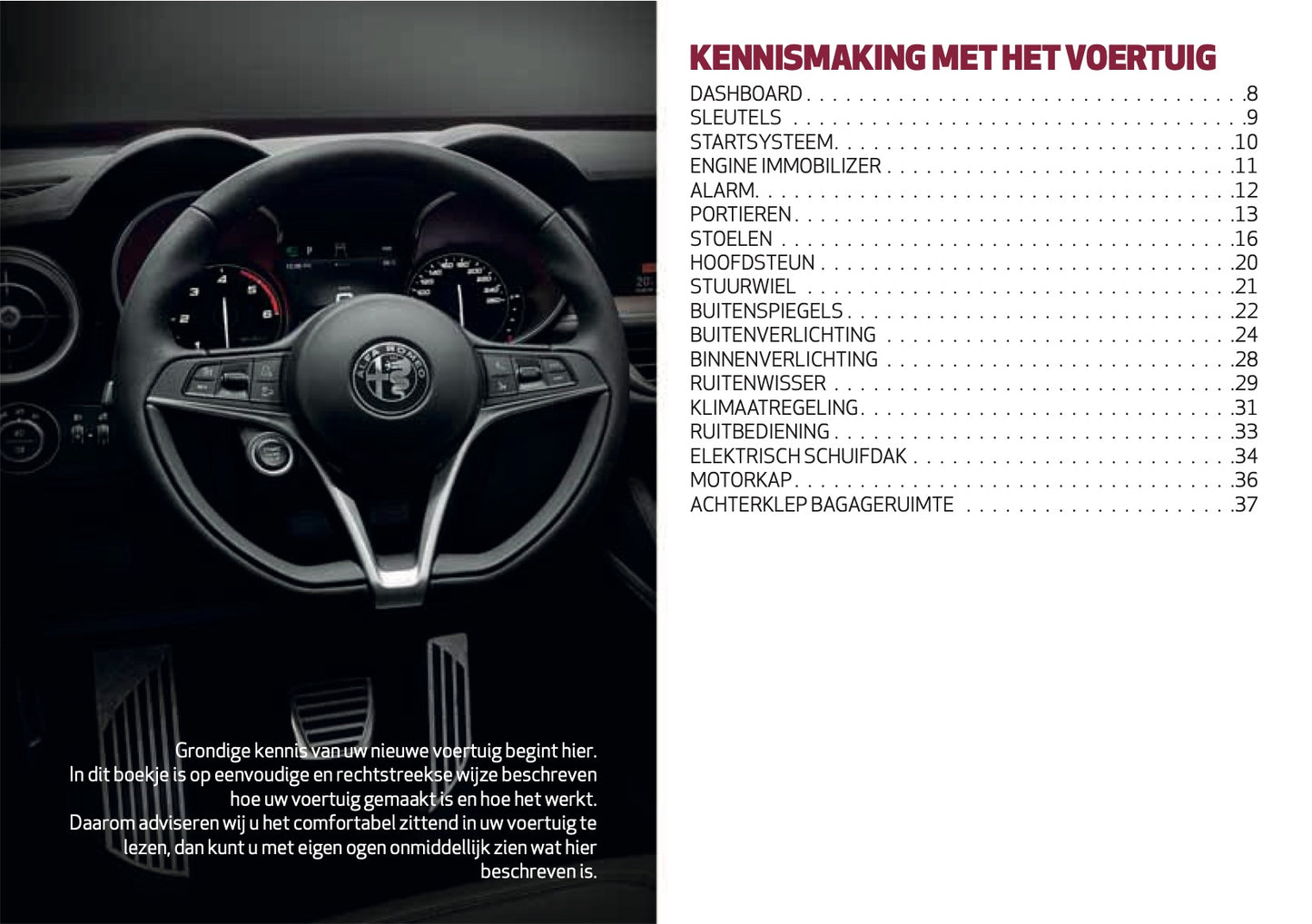 2018 Alfa Romeo Stelvio Owner's Manual | Dutch