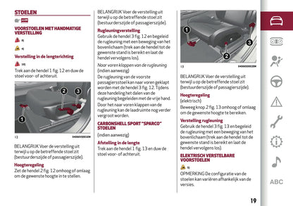 2019 Alfa Romeo Stelvio Owner's Manual | Dutch
