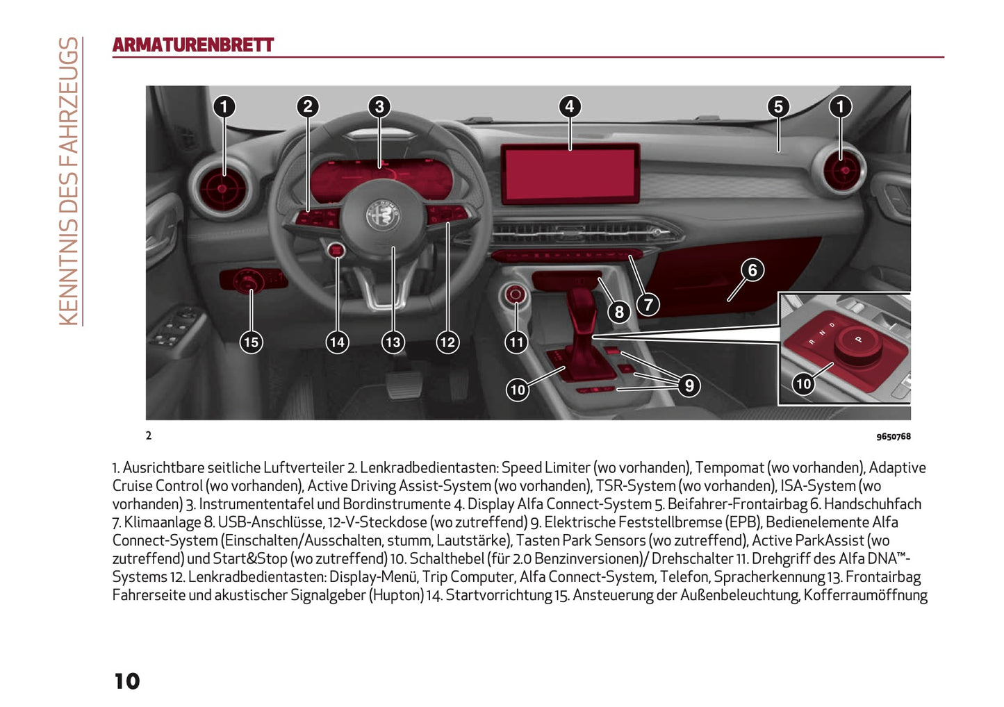 2024-2025 Alfa Romeo Tonale Owner's Manual | German