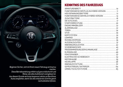 2024-2025 Alfa Romeo Tonale Owner's Manual | German