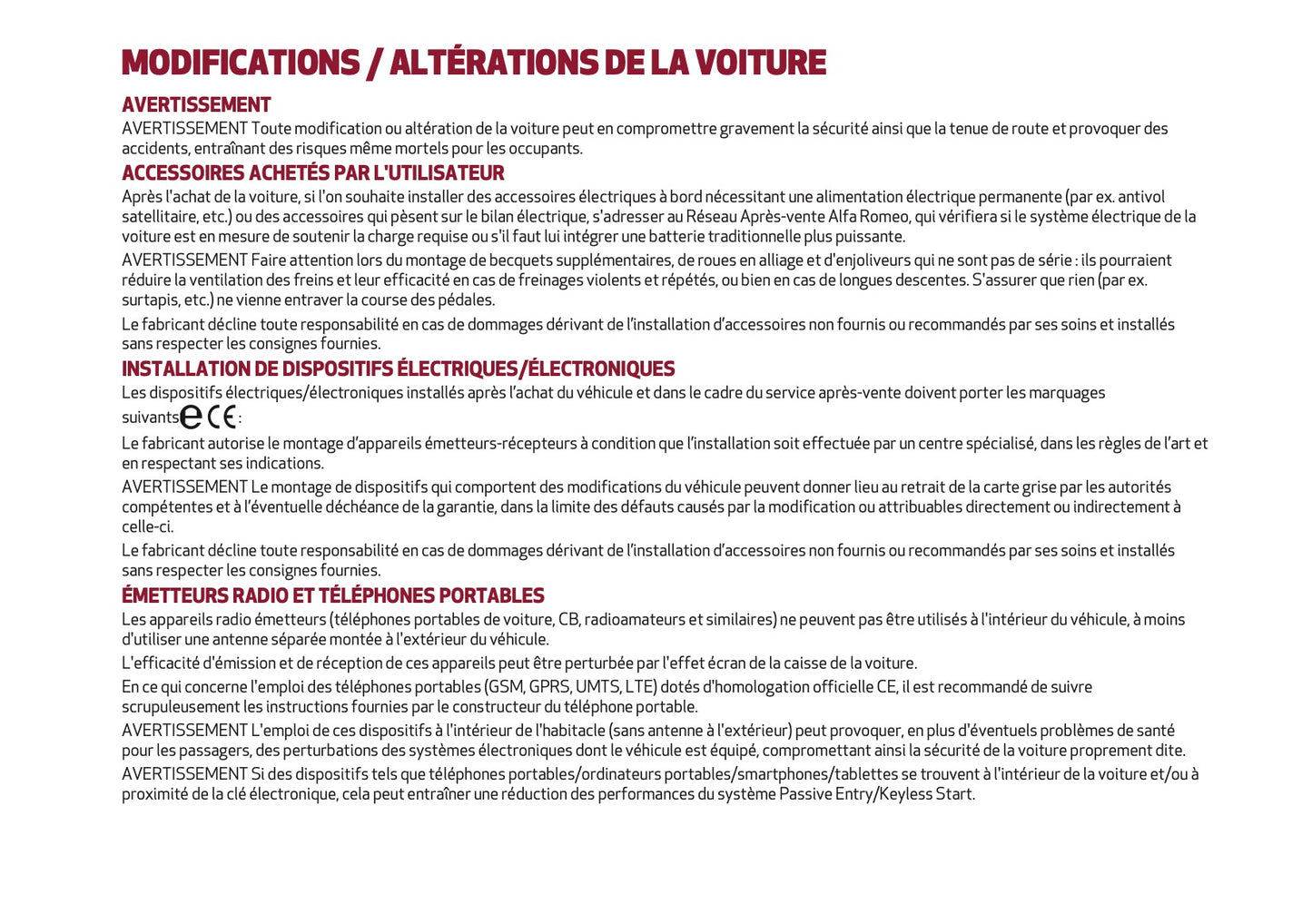 2024-2025 Alfa Romeo Tonale Manuel du propriétaire | Français