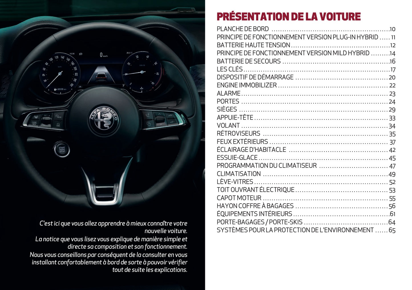 2024-2025 Alfa Romeo Tonale Manuel du propriétaire | Français