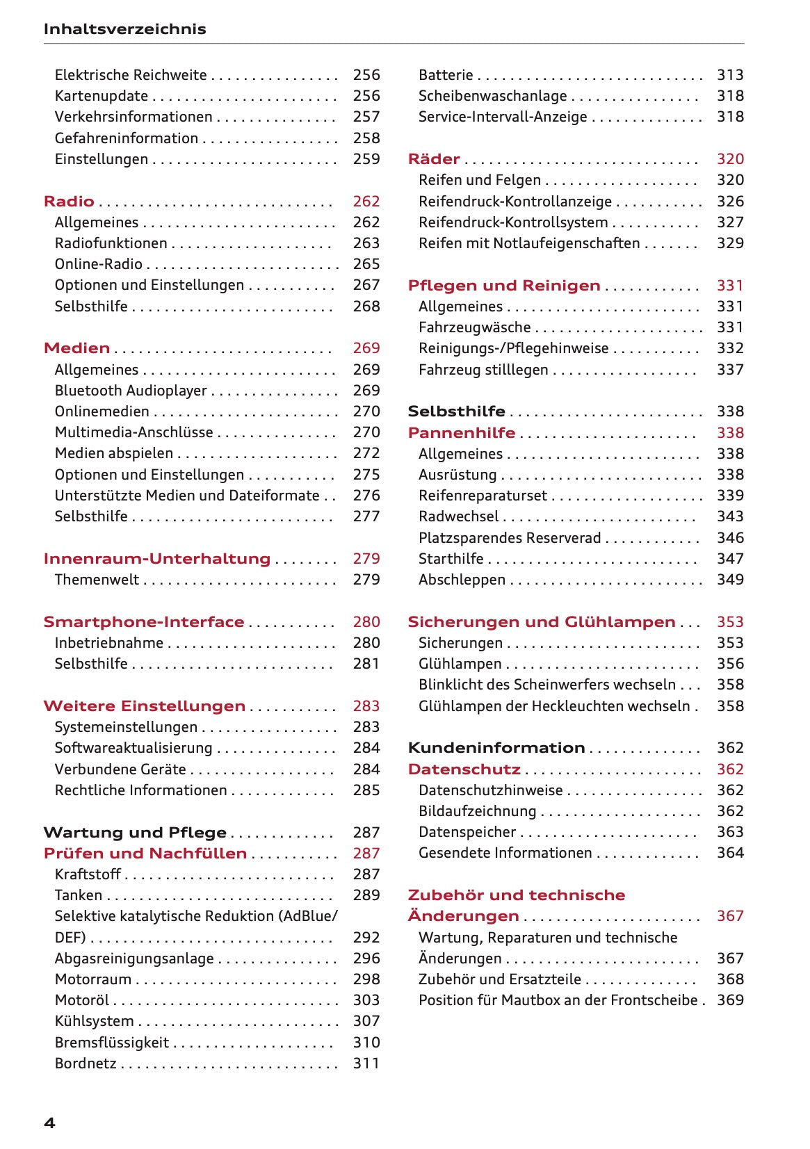 2025-2026 Audi A3 Owner's Manual | German
