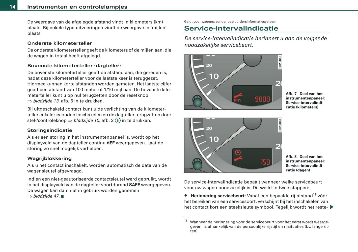 2007-2008 Audi A3 Owner's Manual | Dutch