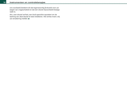 2007-2008 Audi A3 Owner's Manual | Dutch