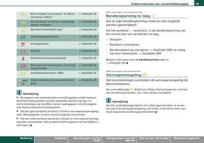 2007-2008 Audi A3 Owner's Manual | Dutch