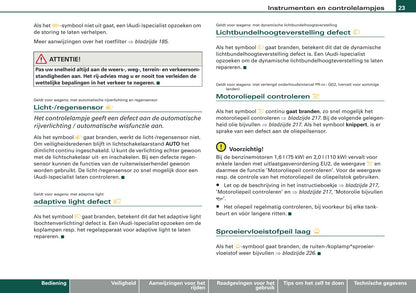 2007-2008 Audi A3 Owner's Manual | Dutch