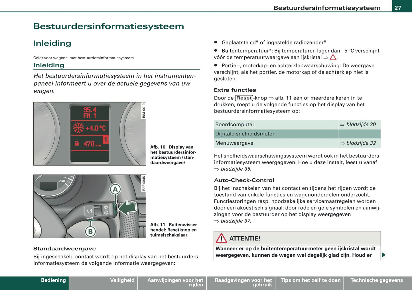 2007-2008 Audi A3 Owner's Manual | Dutch