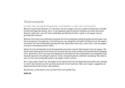2007-2008 Audi A3 Owner's Manual | Dutch