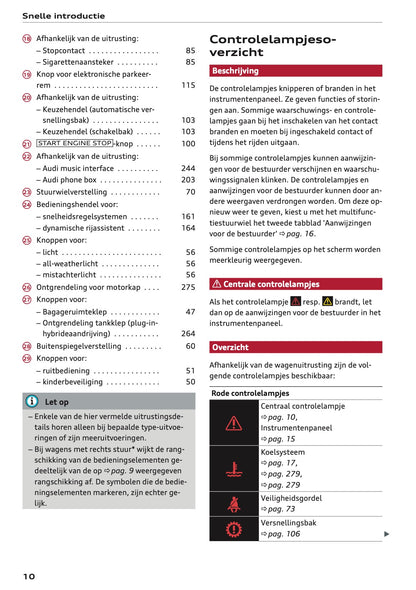 2020-2021 Audi A3 Owner's Manual | Dutch