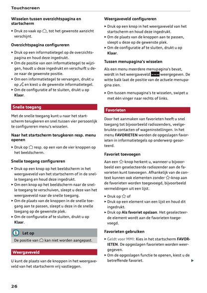 2021 Audi A3 Owner's Manual | Dutch