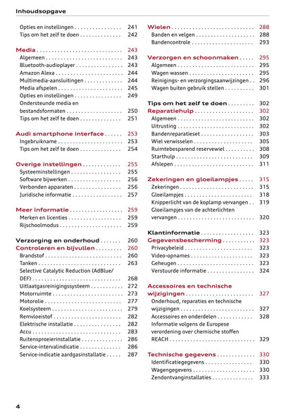 2021 Audi A3 Owner's Manual | Dutch