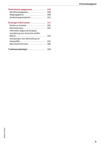 2022 Audi A3 Owner's Manual | Dutch