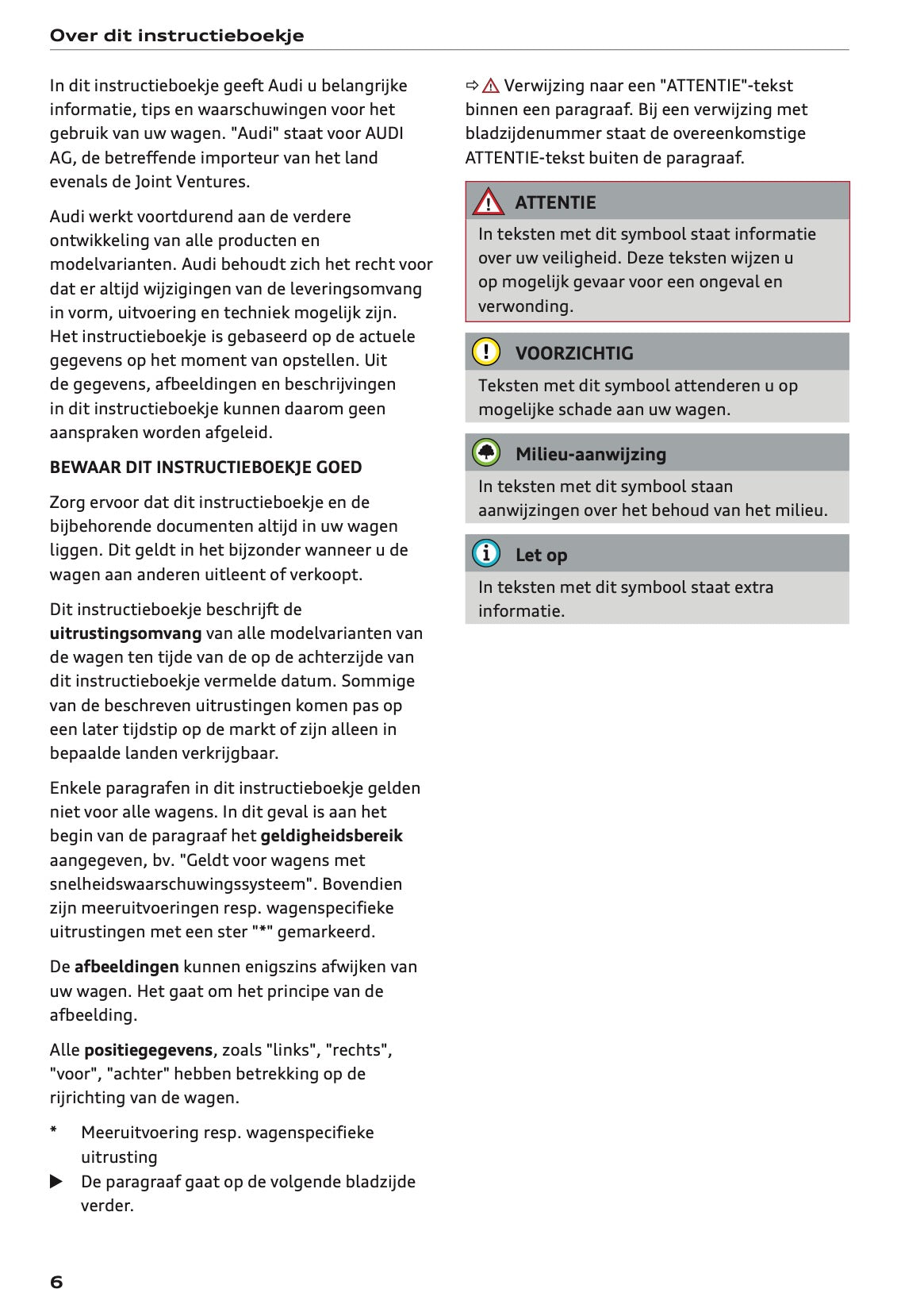 2021-2022 Audi A4 Owner's Manual | Dutch