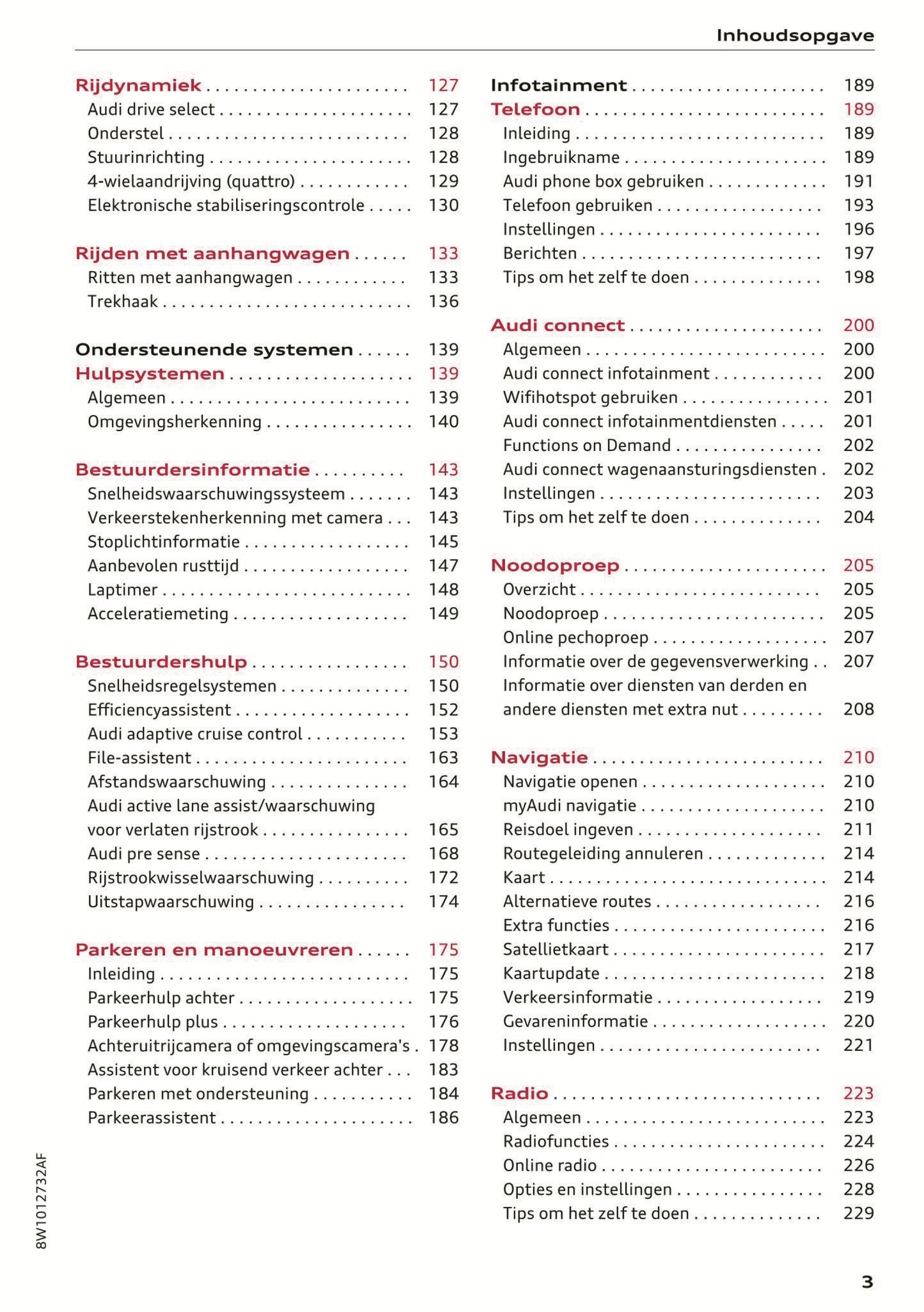 2021 Audi A4/S4/RS 4 Gebruikershandleiding | Nederlands