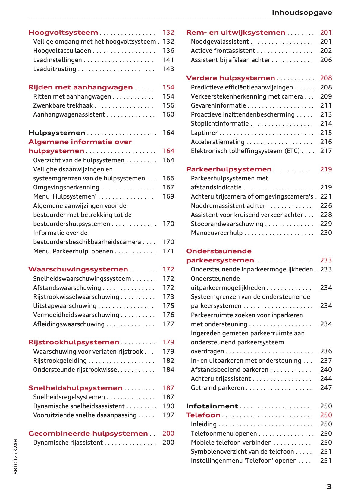 2026 Audi A5 Owner's Manual | Dutch