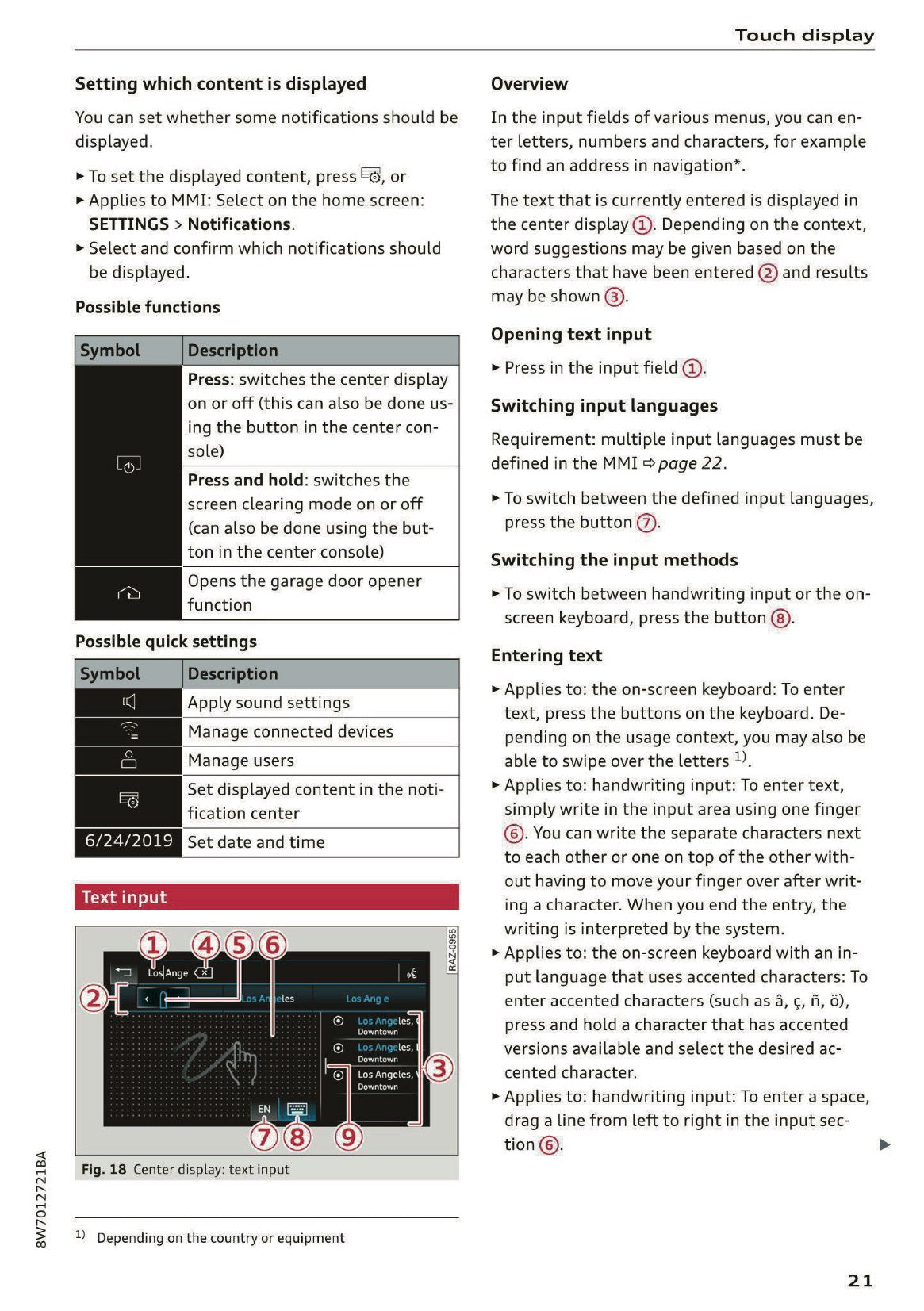 2020 Audi A5 Owner's Manual | English US