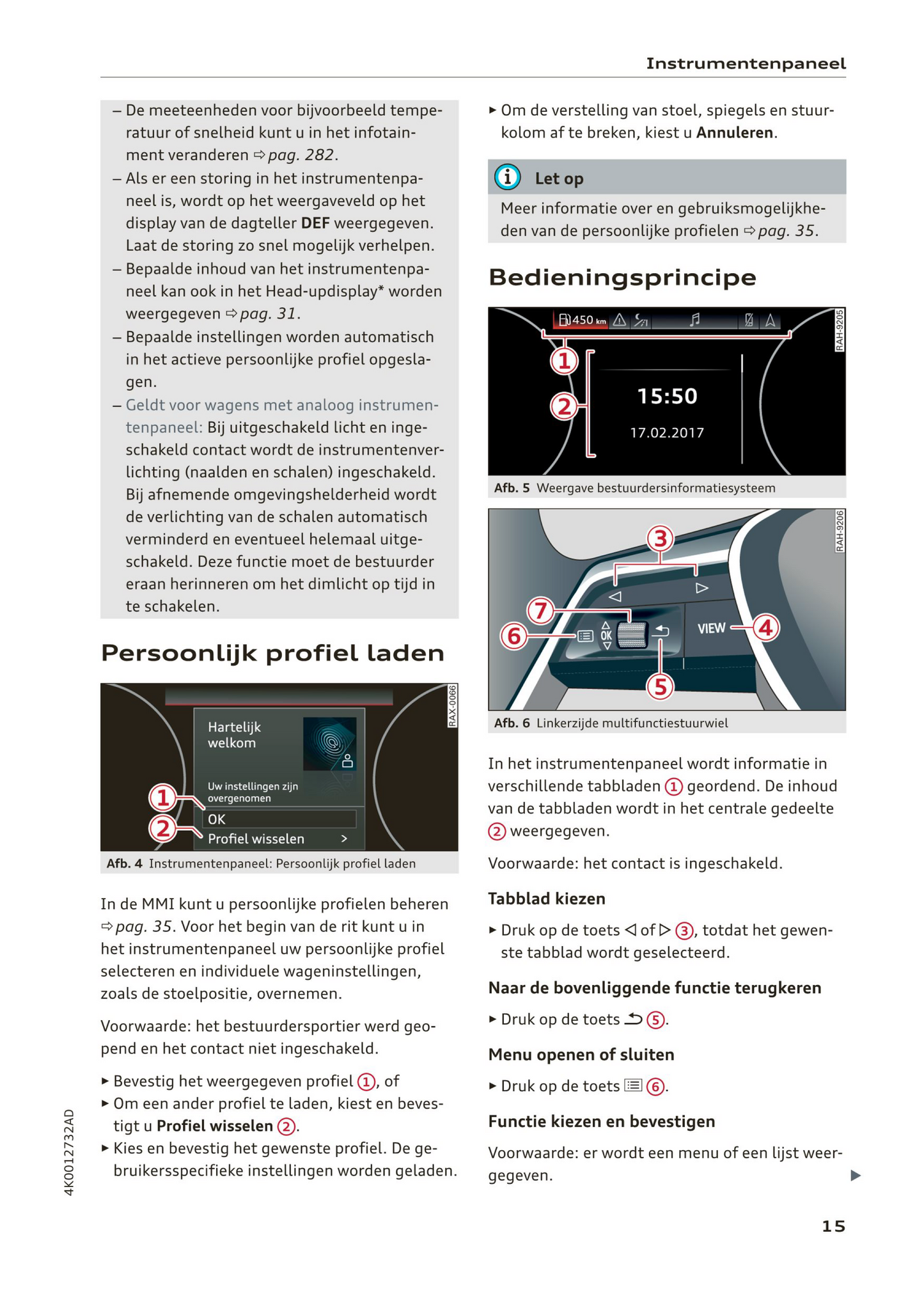 2019 Audi A6/A6 Avant Owner's Manual | Dutch