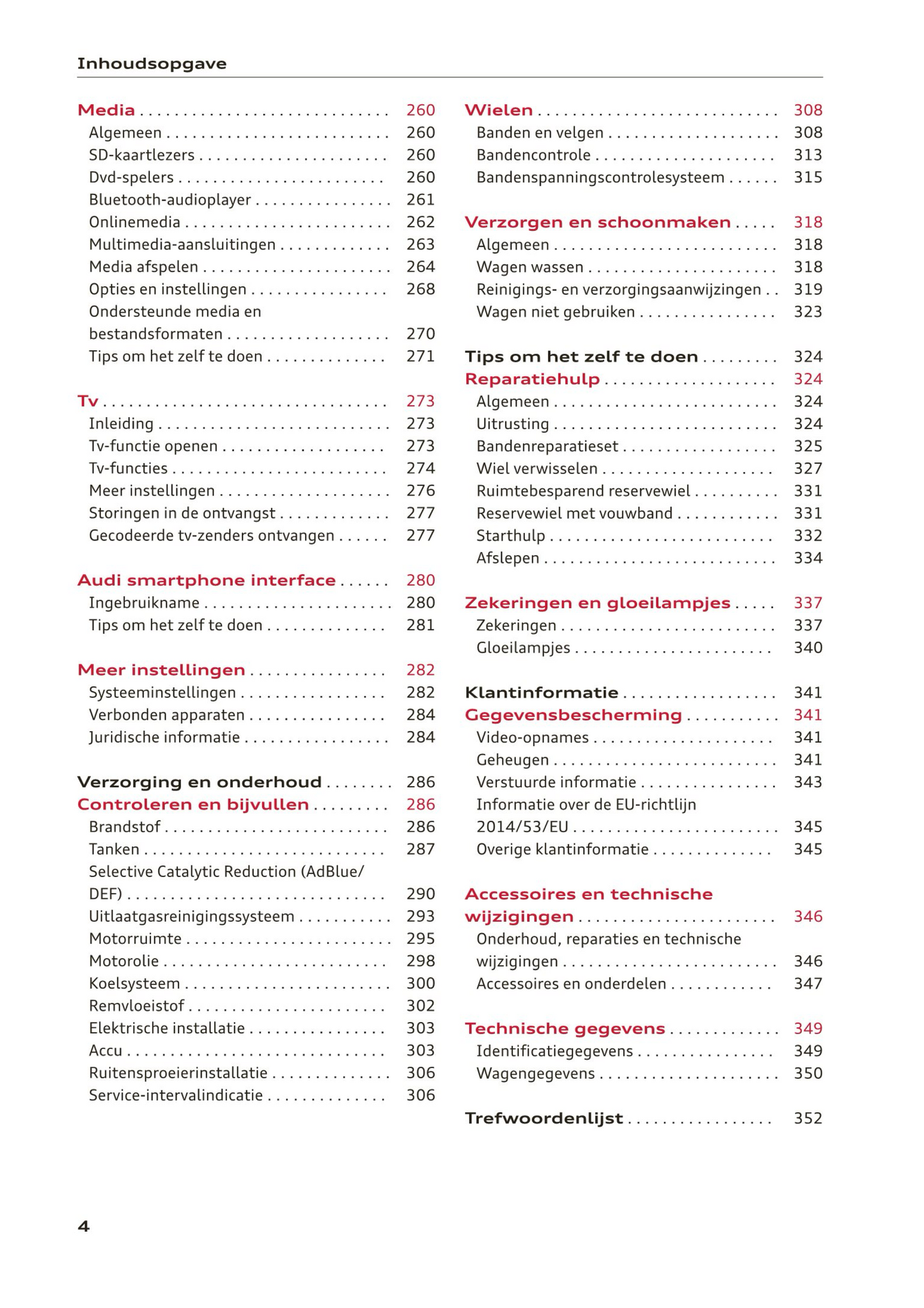 2019 Audi A6/A6 Avant Owner's Manual | Dutch