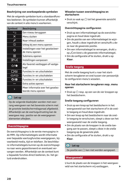 2022-2023 Audi A6 Owner's Manual | Dutch