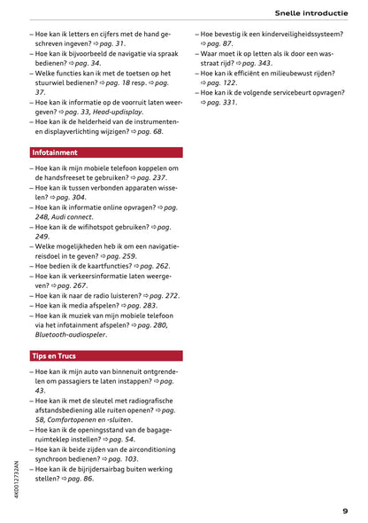 2022-2023 Audi A6 Owner's Manual | Dutch