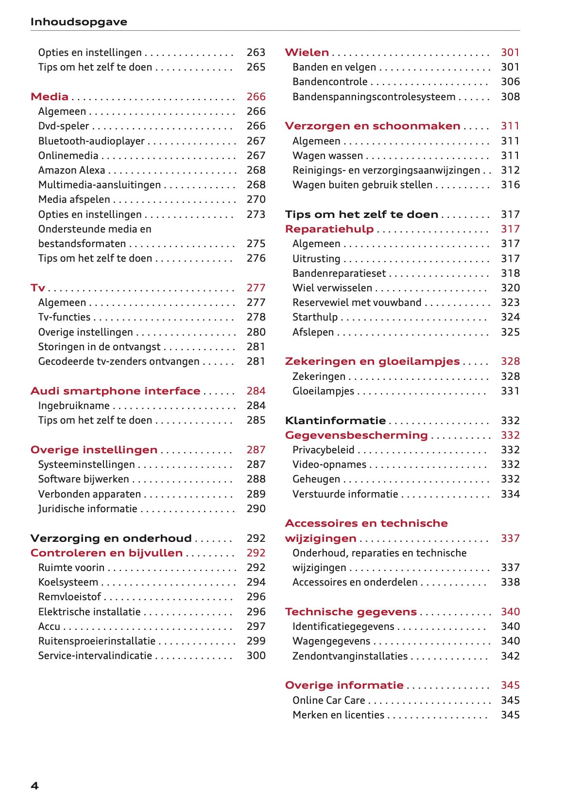 2021-2022 Audi e-tron Owner's Manual | Dutch