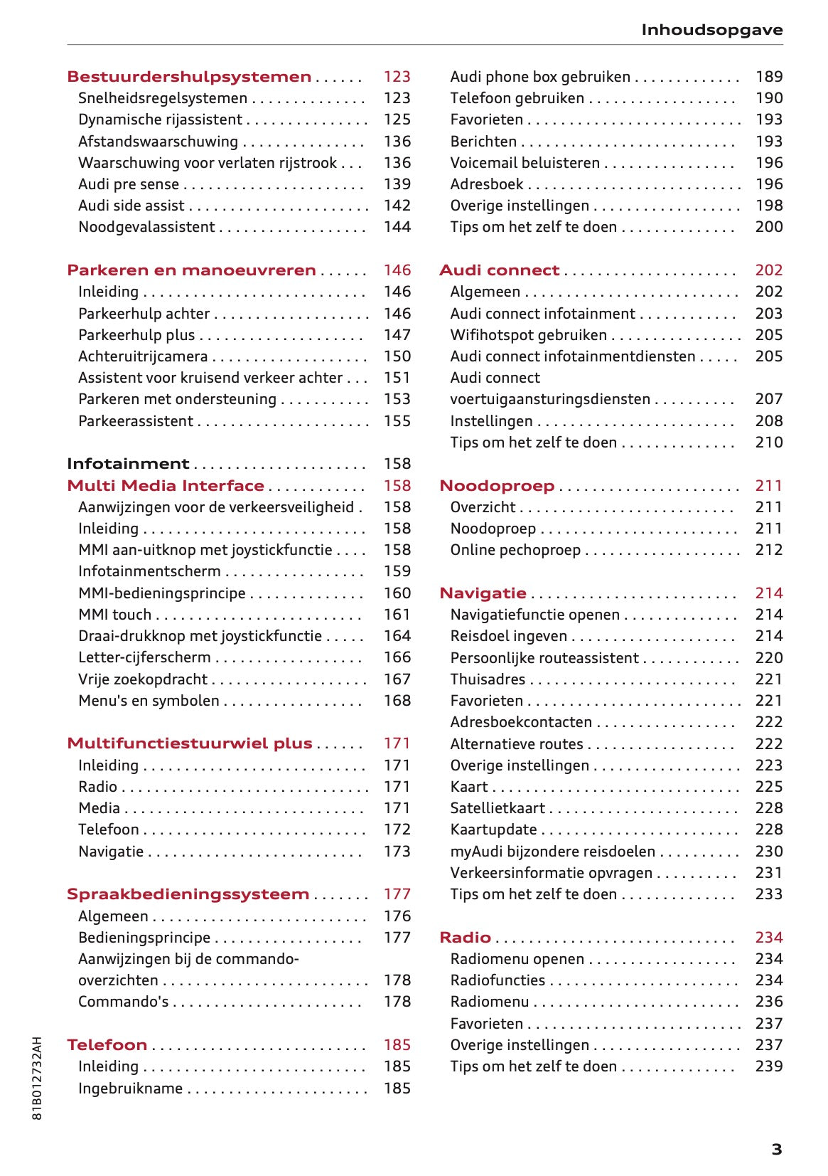 2023-2024 Audi Q2 Gebruikershandleiding | Nederlands