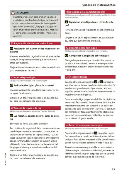2017-2018 Audi Q3 Owner's Manual | Spanish
