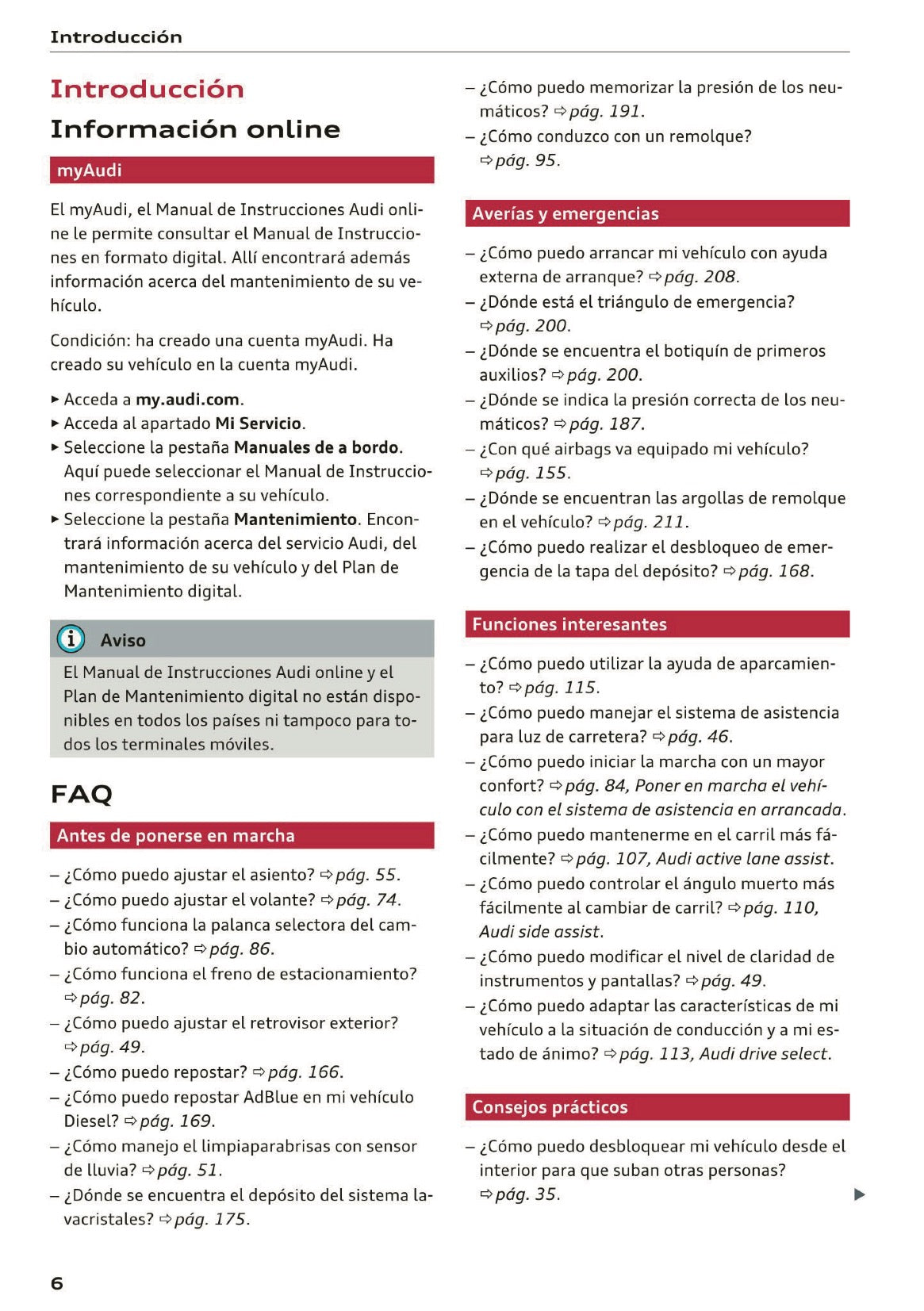 2017-2018 Audi Q3 Owner's Manual | Spanish