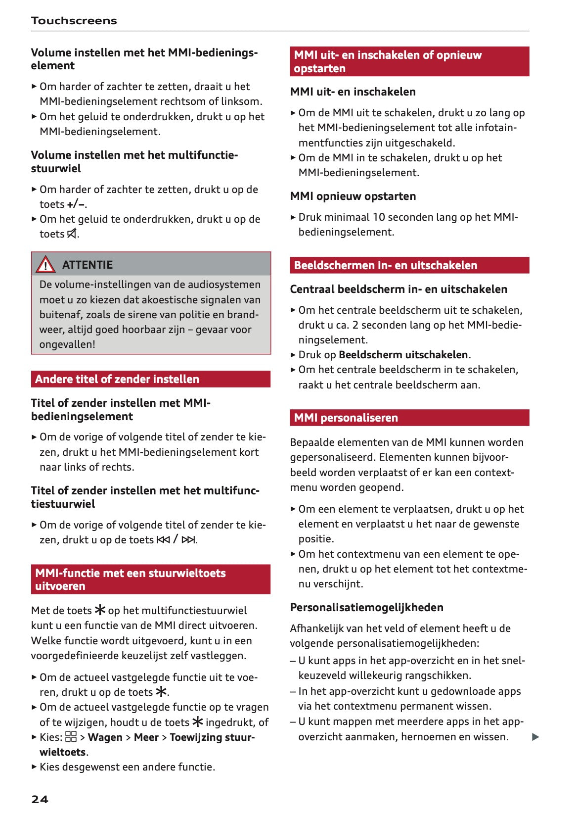2026 Audi Q3 Owner's Manual | Dutch