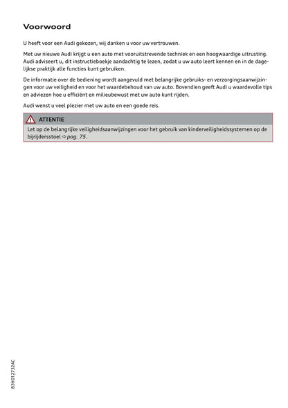 2026 Audi Q3 Owner's Manual | Dutch