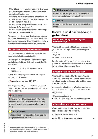 2026 Audi Q3 Owner's Manual | Dutch
