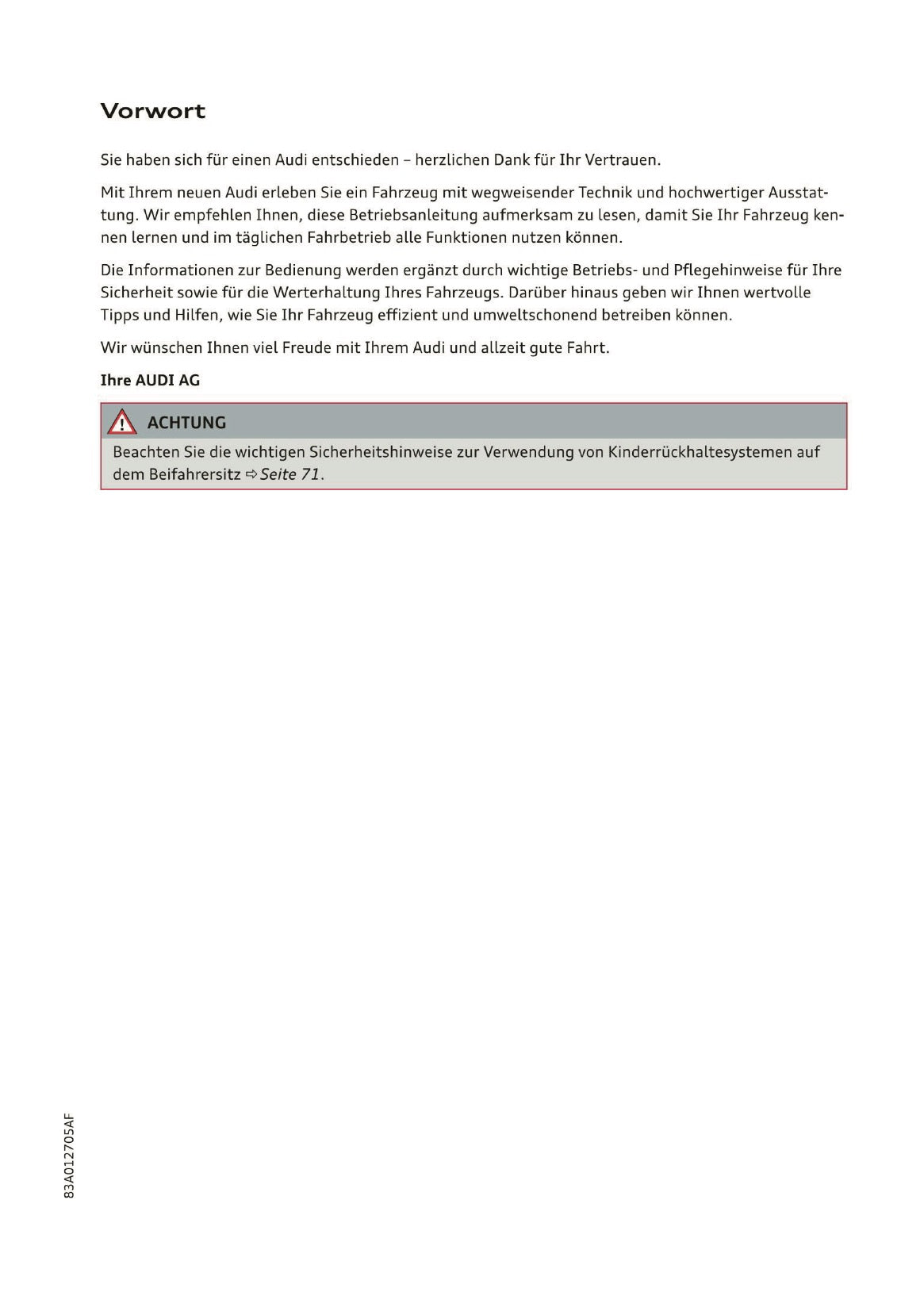 2019-2020 Audi Q3/RS Q3 Owner's Manual | German