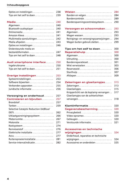 2021-2022 Audi Q3/RS Q3 Owner's Manual | Dutch